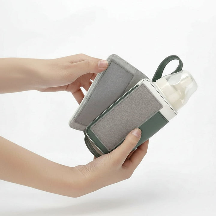 Unisex portable baby bottle warmer for on-the-go feeding. Essential for busy parents.