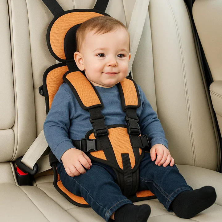 Easy-install portable car seat harness for kids, a safe travel solution & booster alternative.