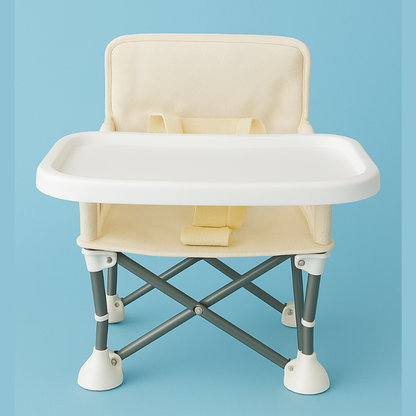 Lightweight children's portable dining chair, perfect for camping trips and outdoor dining.