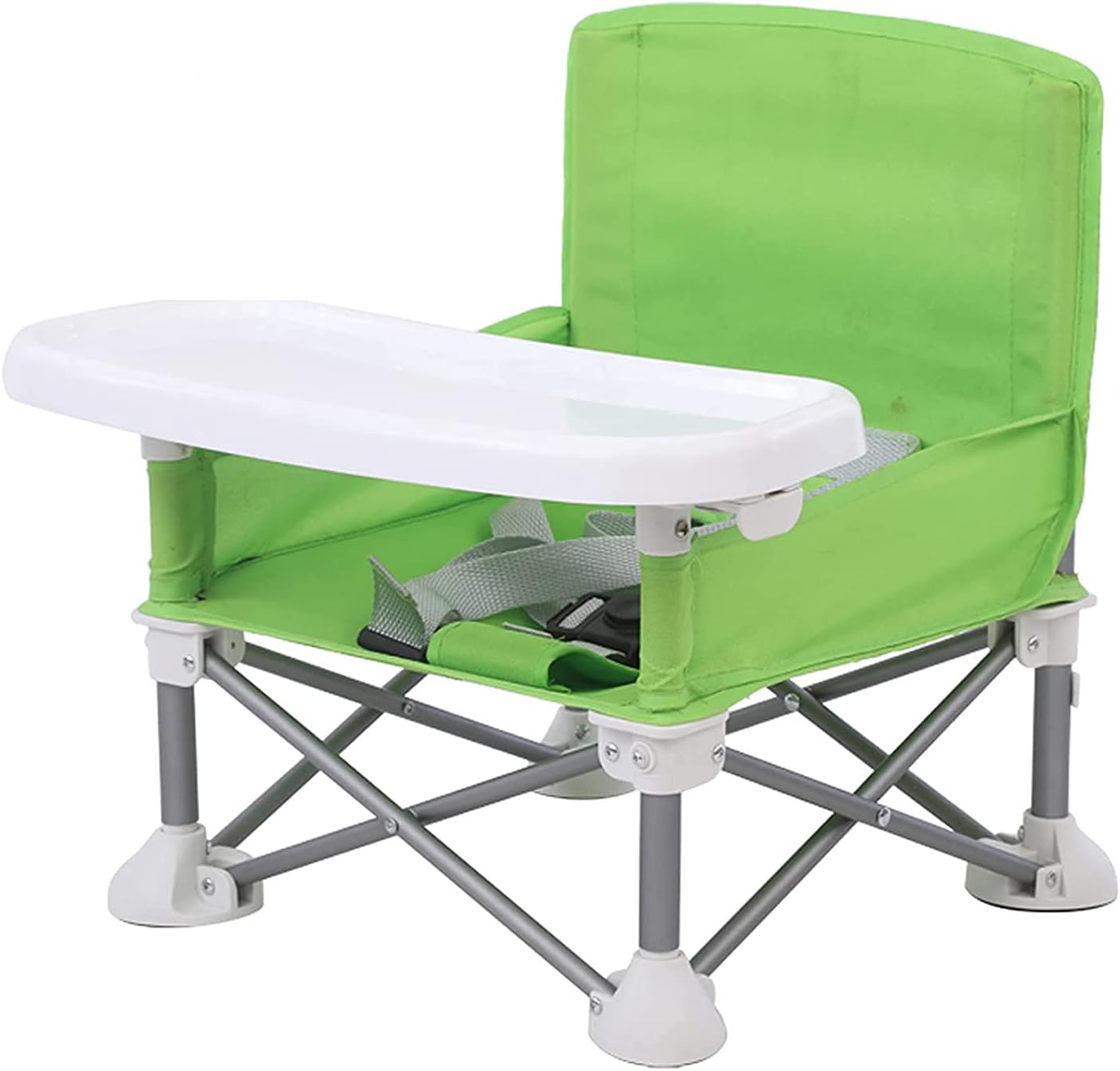 Camping tools: children's portable dining chair with tray for easy outdoor eating.