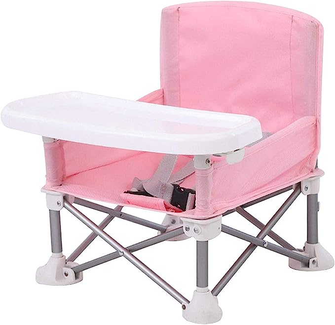 Adventure-ready children's chair with tray, great for camping and backyard fun.