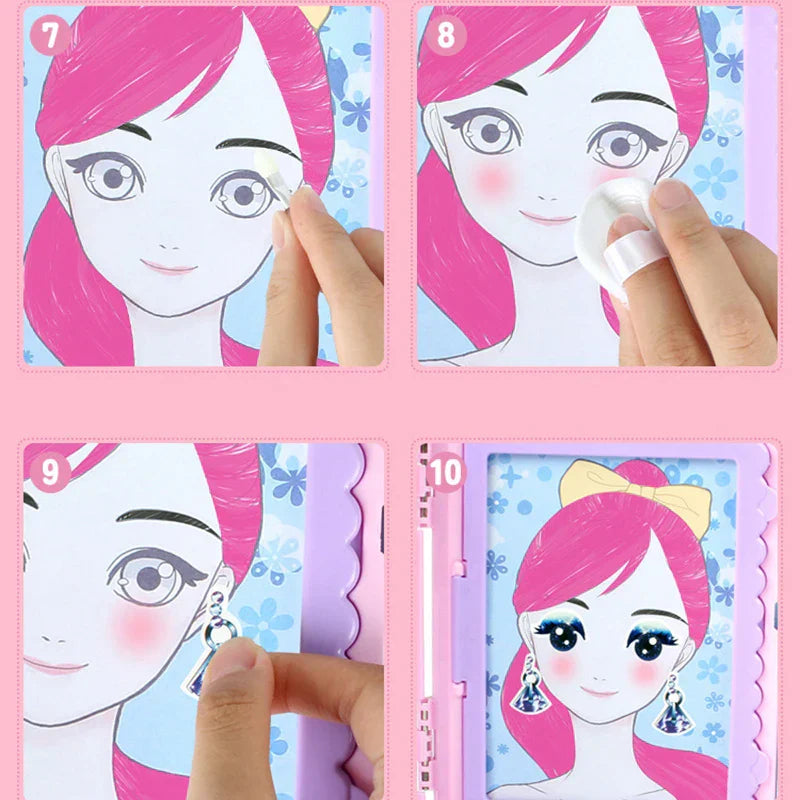 Creative drawing and makeup toy set for kids, enhancing artistic skills and encouraging role-play.