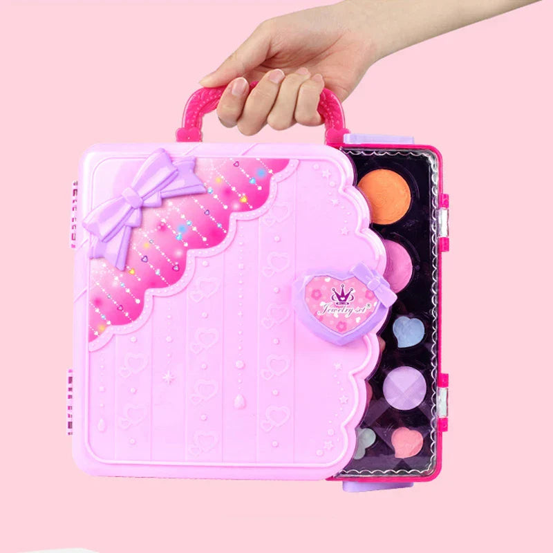 Portable creative makeup and drawing kit, a fun and safe educational toy for young children.