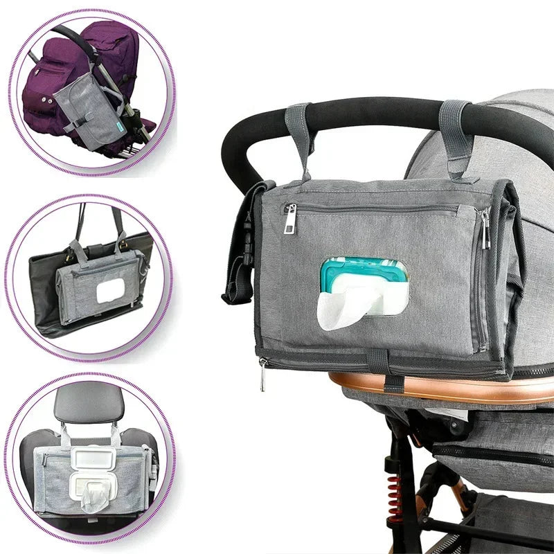 Compact travel changing station for babies, durable and easy to clean, a must-have newborn gift