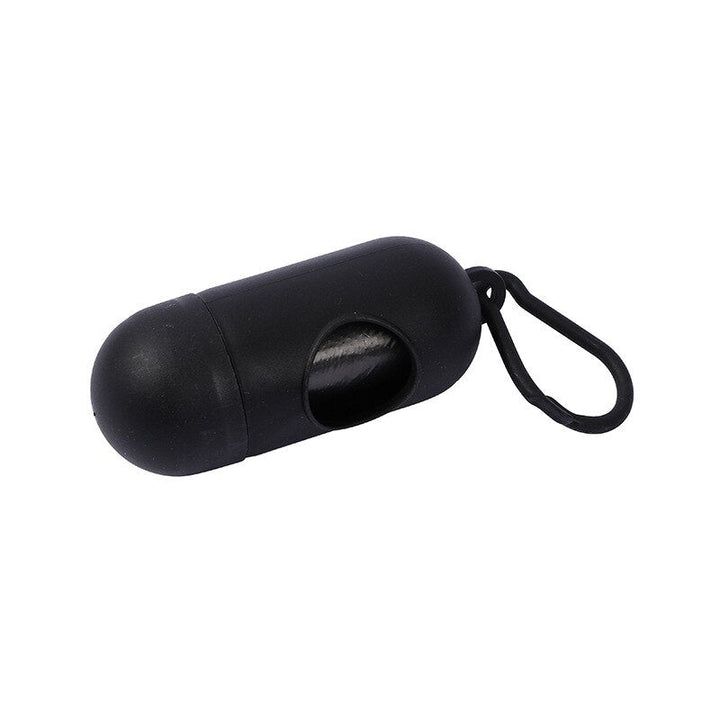 Compact portable diaper disposal dispenser, ideal for small bags and travel hygiene.