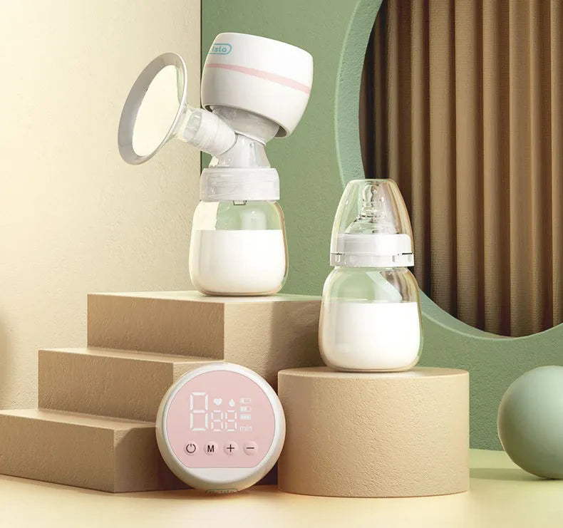 Portable electric breast pump & USB charger for easy breastfeeding on-the-go