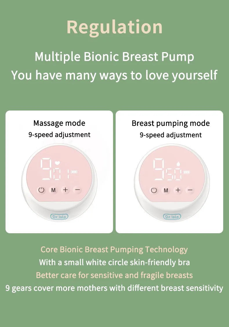 Dual motor portable electric breast pump for simultaneous milk expression