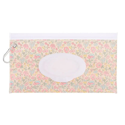 Lightweight portable wet wipes container with snap, essential for diaper changes
