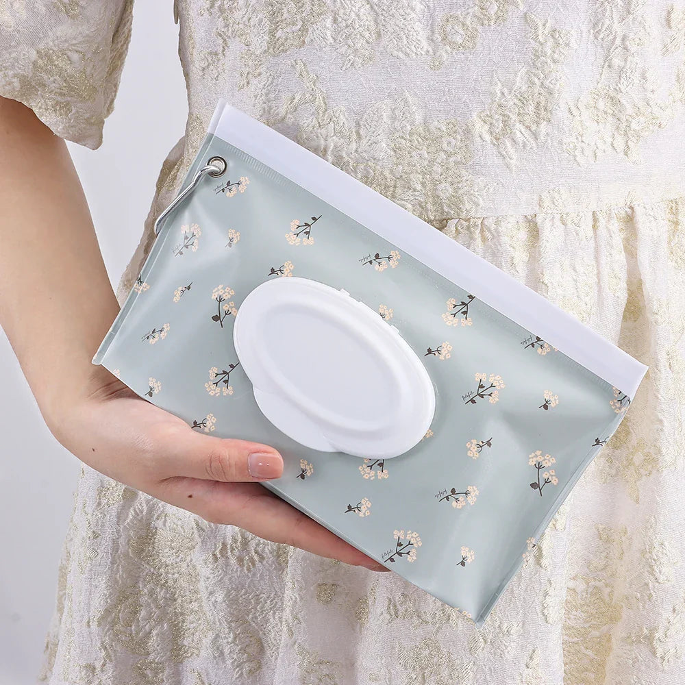 High-quality EVA wet wipes pouch with snap, ensures wipes stay fresh