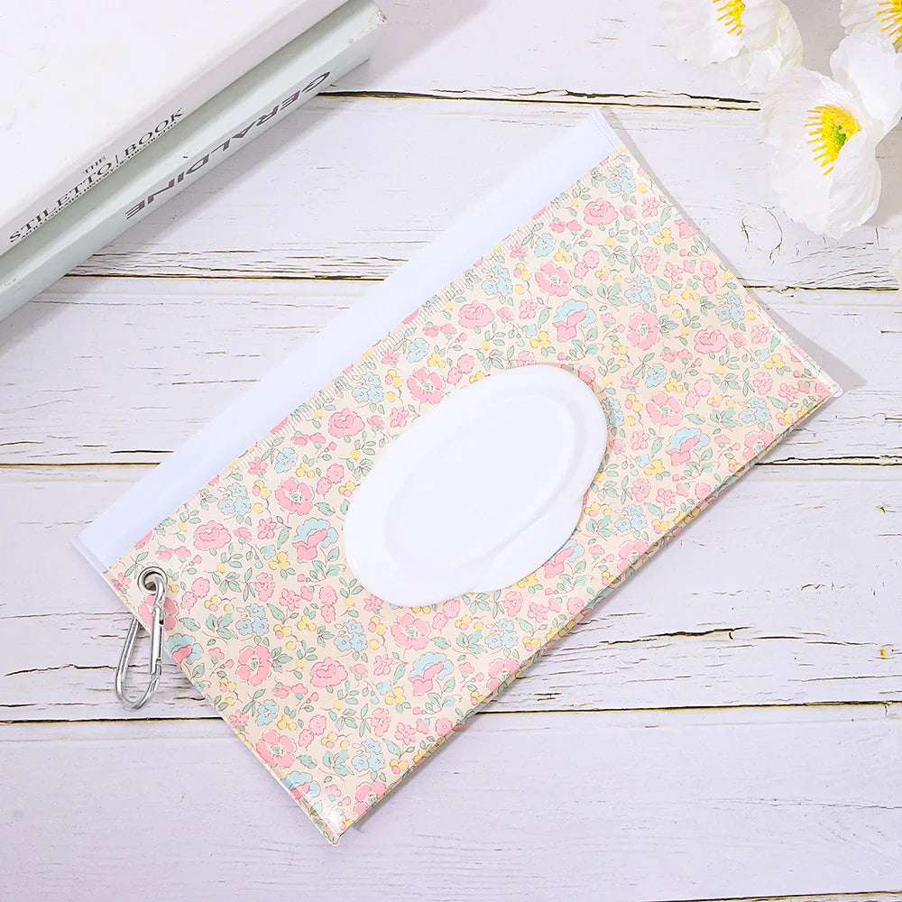 Convenient baby wet wipes case with snap cover, essential for modern motherhood