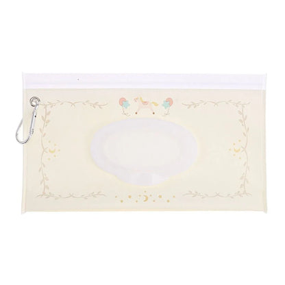 Durable EVA baby wet wipes holder with snap cover, convenient for travel
