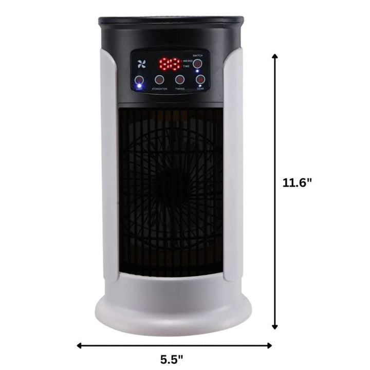 Versatile portable evaporative cooler tower, acts as a windowless AC for optimal room temperature control.
