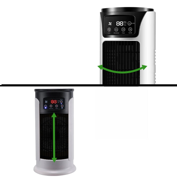 Enjoy cool home comfort with this portable evaporative cooler tower, an effective windowless AC for indoor spaces.
