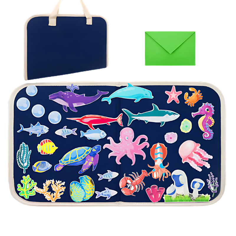 Toddler activities: felt storytelling adventure set, a montessori-inspired travel toy