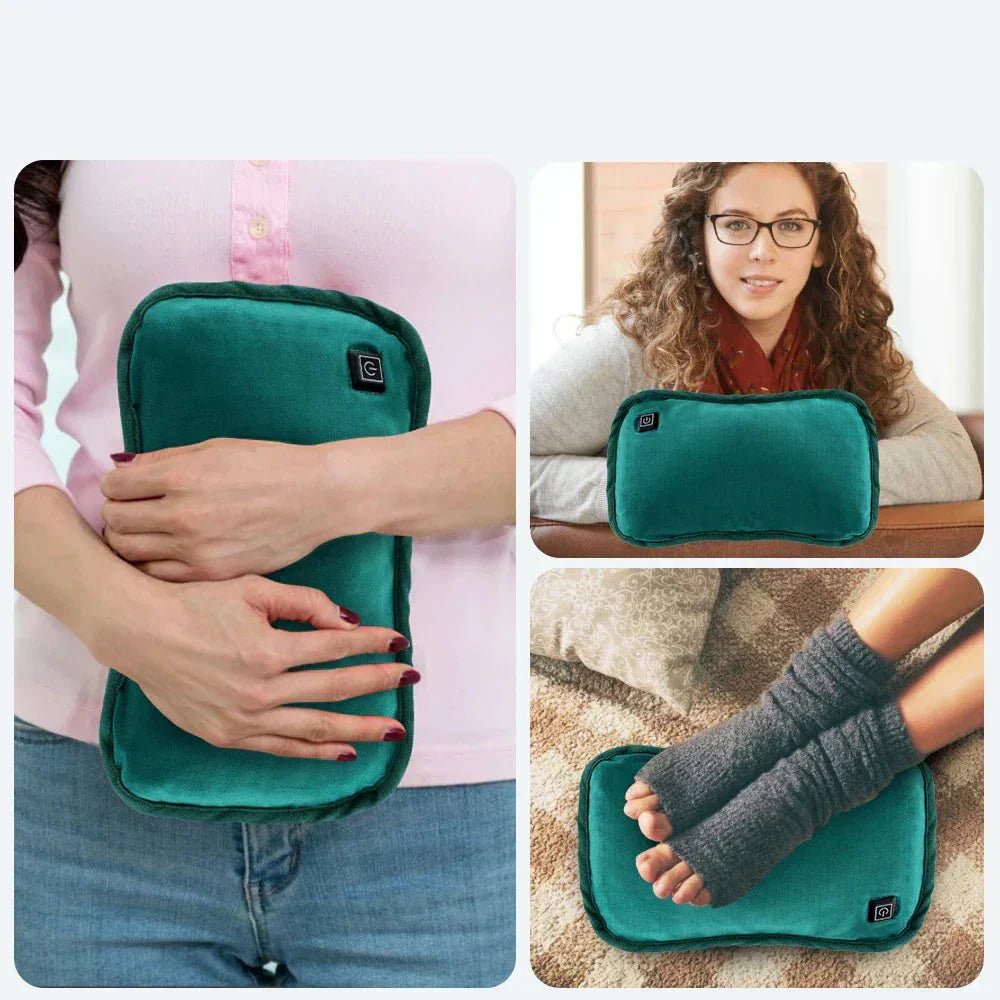 Comforting USB portable heating pad providing soothing heat therapy for muscle relief & deep relaxation anywhere.