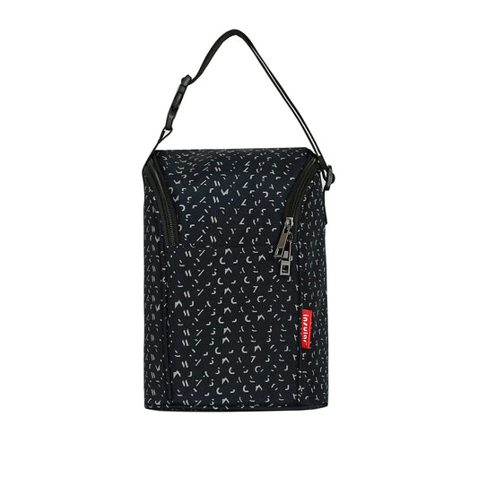 Portable insulated breast milk cooler bag with shoulder strap, leak-proof baby food storage for travel