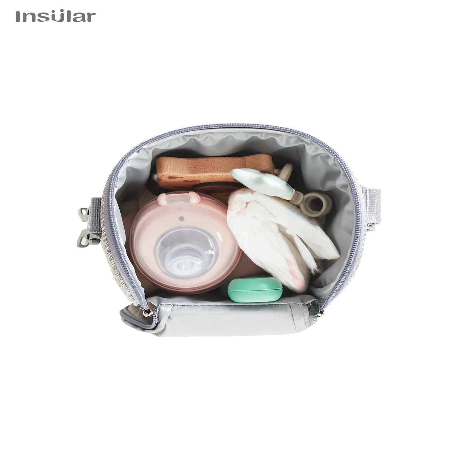 Versatile insulated cooler bag for breast milk, formula, or baby food, convenient for daily outings