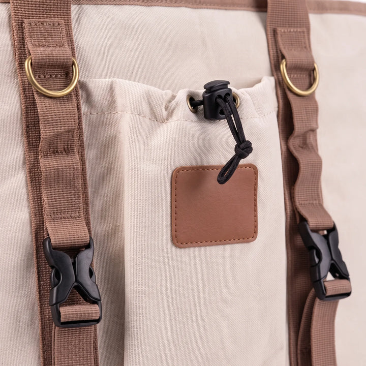 Versatile insulated food storage cooler bag for outdoor adventures, picnics, and camping trips. Easy-carry design.