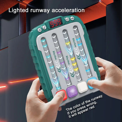 Adult stress relief game: portable speed challenge with engaging light patterns