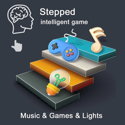 Handheld interactive game, great for focus training and sensory play, blue color