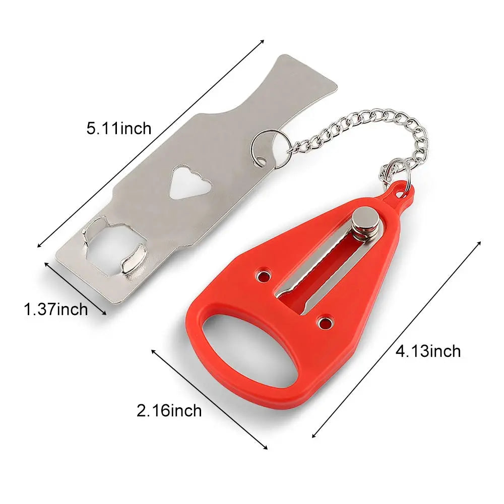 Family traveling with portable door lock, enhancing child safety and peace of mind