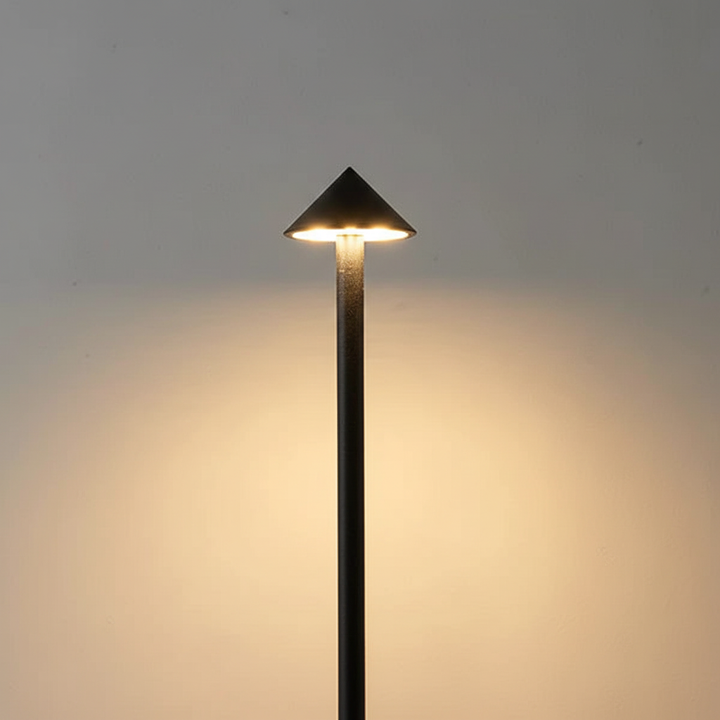 GlowArrow portable LED lamp providing warm, relaxing light for cozy home ambiance.
