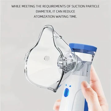 Easy-to-use portable mesh nebulizer for efficient breathing relief for both adults & children.