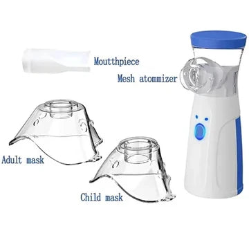 Breathing aid: portable mesh nebulizer for kids & adults seeking asthma and respiratory relief.