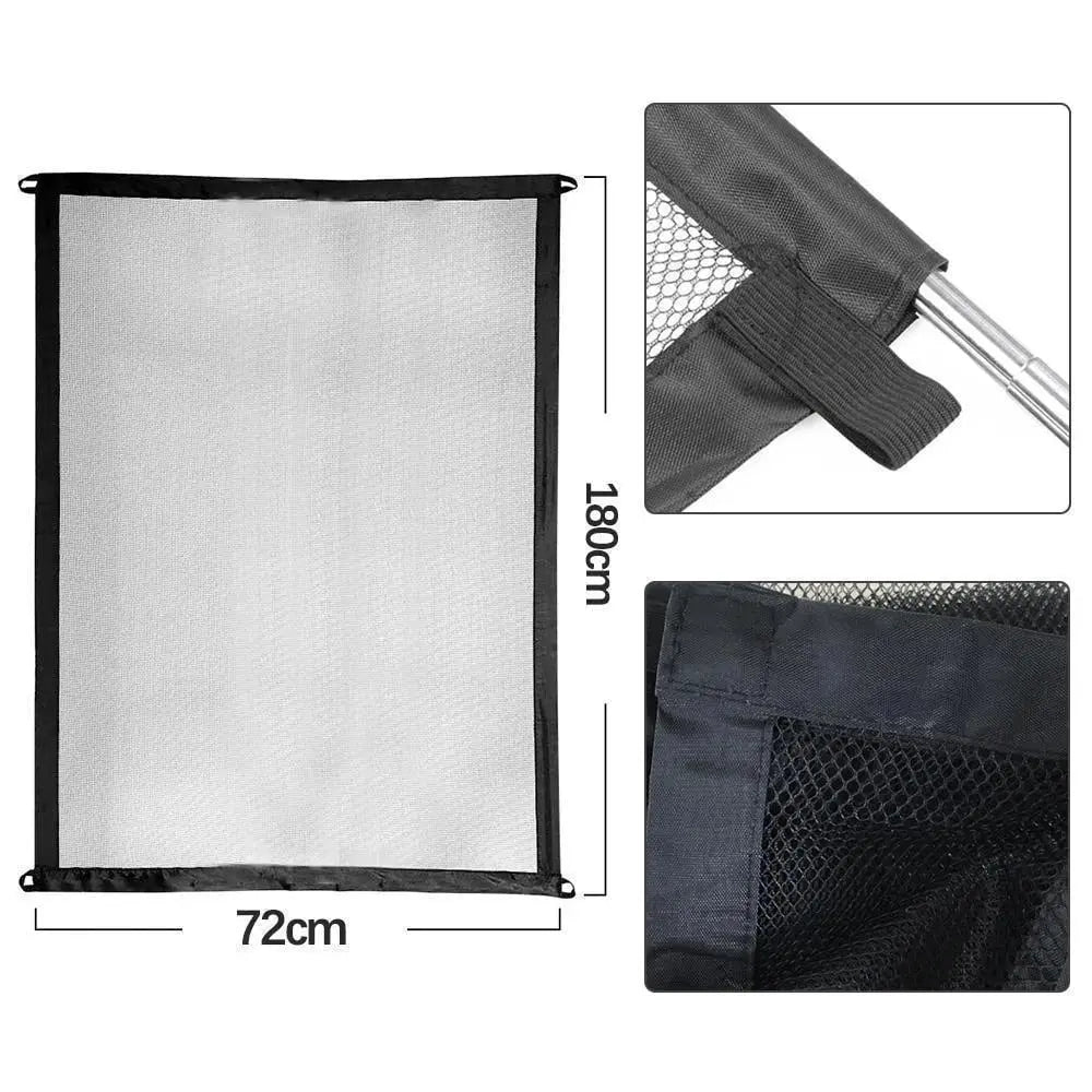 Easy-install portable pet gate for home & travel, flexible safety barrier for dogs, cats & doorways.