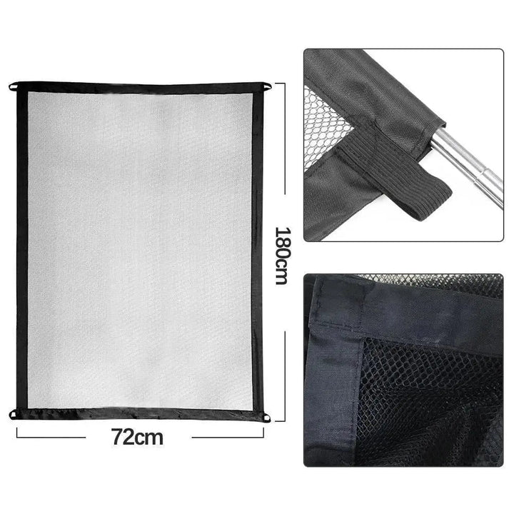 Easy-install portable pet gate for home & travel, flexible safety barrier for dogs, cats & doorways.