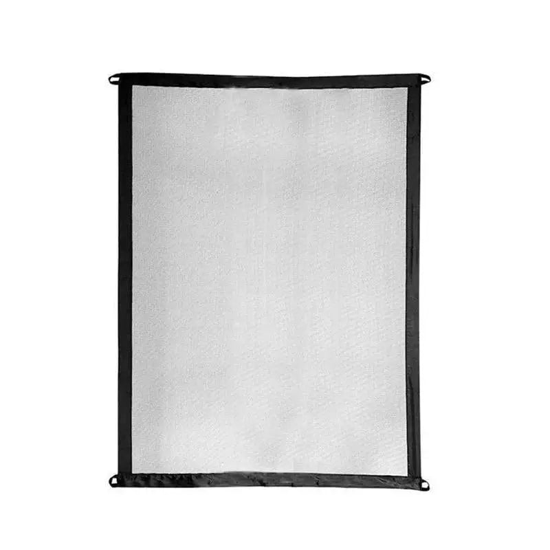 Portable pet safety gate, ideal dog & cat barrier for home & travel, easy to install in doorways.