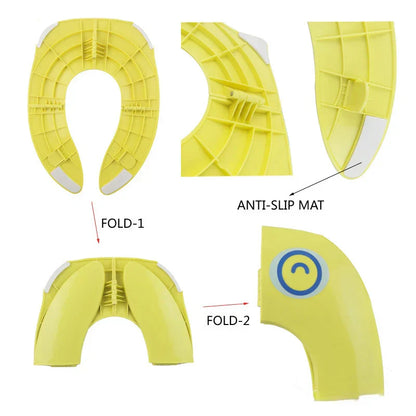 Portable potty seat with splash guard for toddler boys/girls