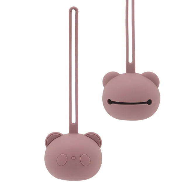 Lightweight silicone pacifier box, perfect for on-the-go soother storage and infant hygiene