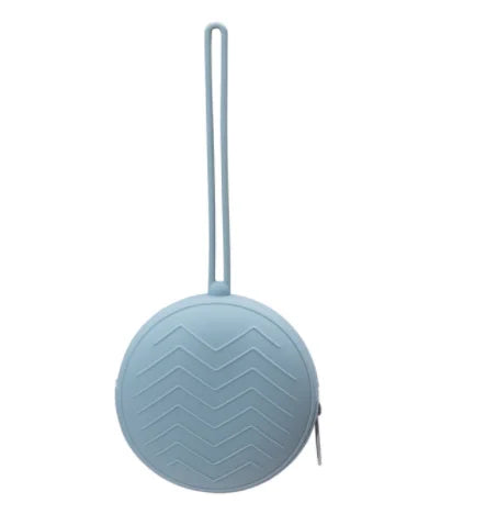 Open silicone pacifier case showing interior, ideal for clean soother storage, newborn essentials