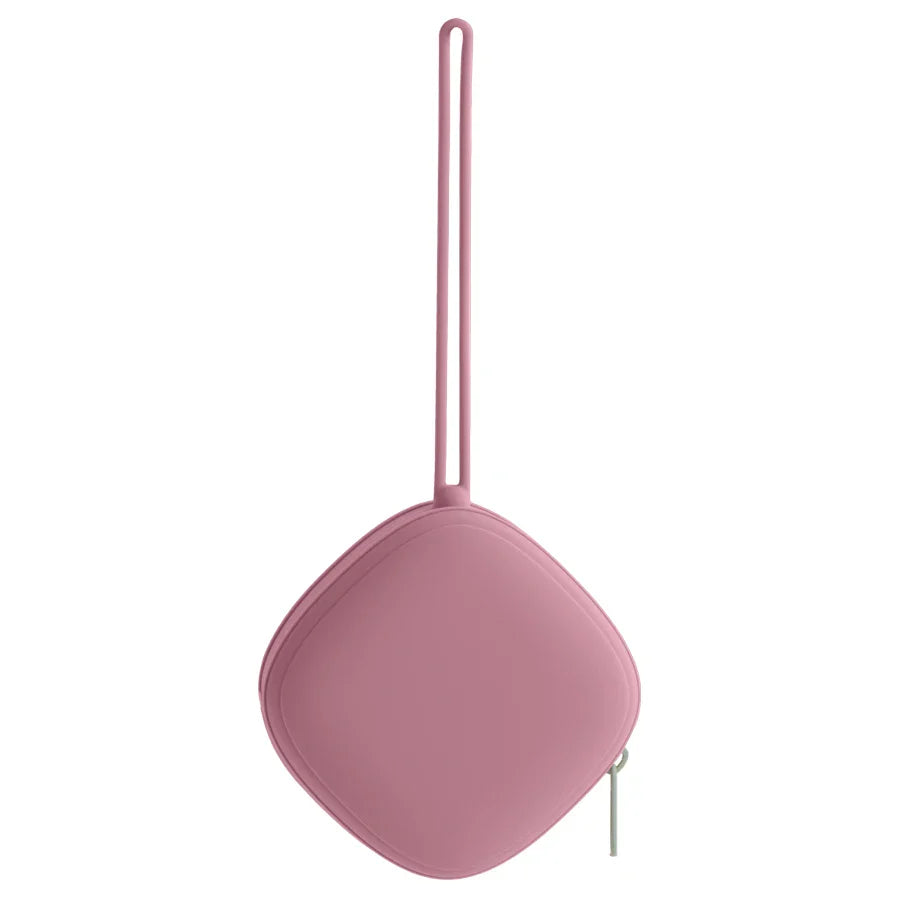 On-the-go pacifier case, silicone material, perfect for baby feeding and travel convenience