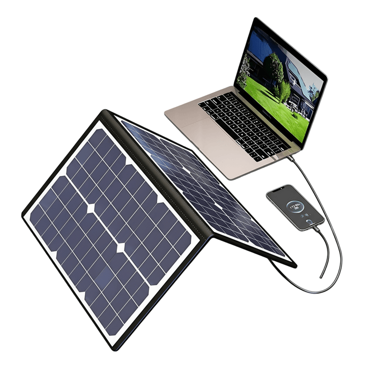 Versatile portable solar charger for phones, tablets, power banks & gadgets. Essential outdoor and travel gear.