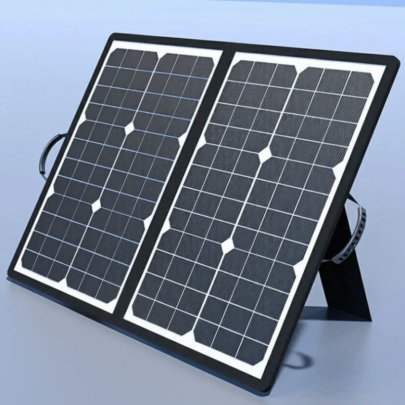 Lightweight solar panel for portable charging. Keep your devices powered during camping, hiking, and travel.