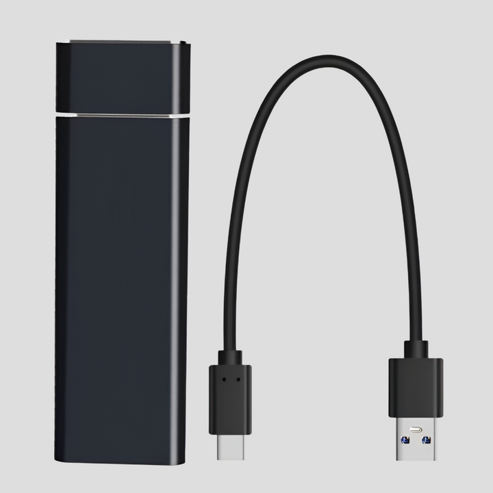 Sleek unisex portable SSD for fast data storage & backup. External solid state drive, USB 3.0 compatible.