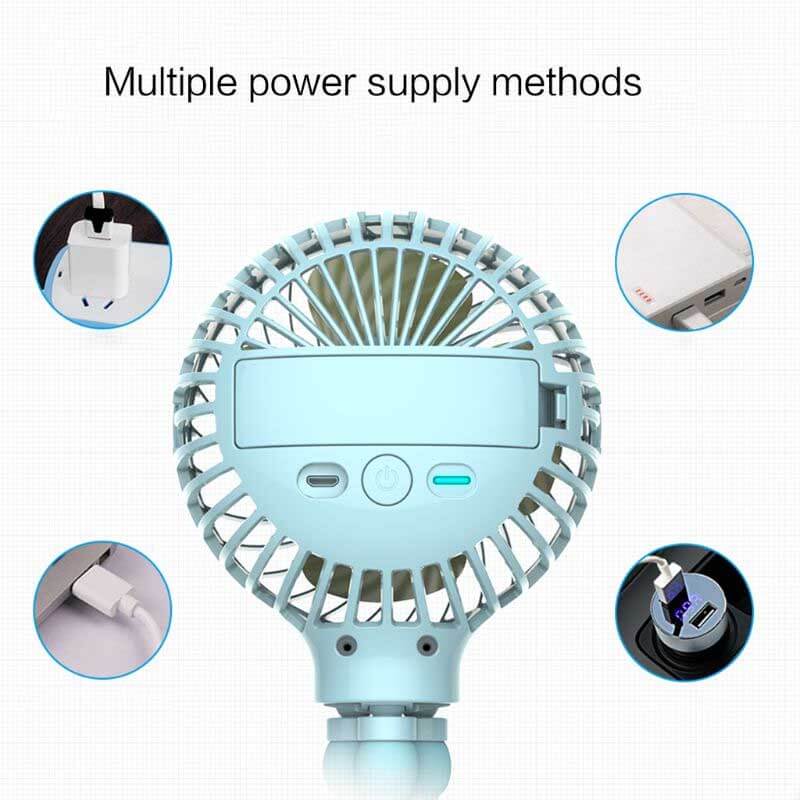 Flexible tripod fan, portable & rechargeable, essential baby gear for strollers & outdoor activities