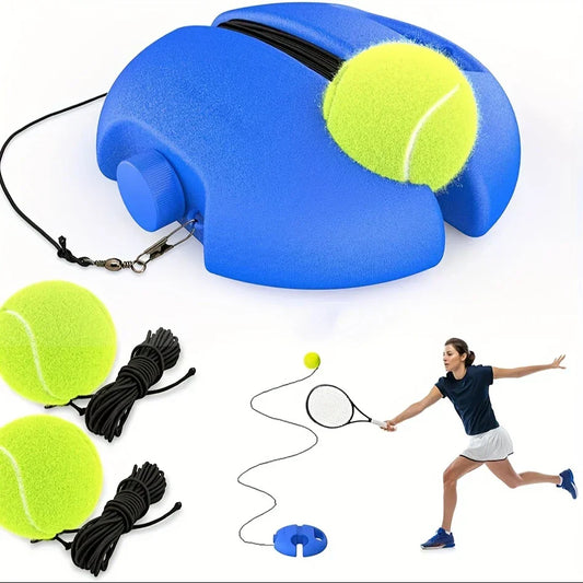 Portable tennis trainer rebounder for solo practice, adult & kids outdoor sport exercise