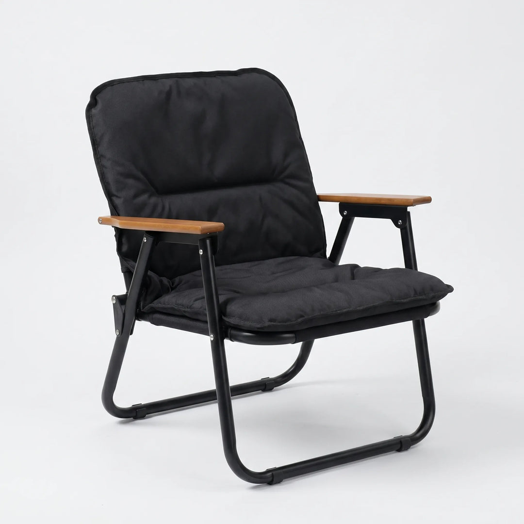 Ergonomic portable two-person folding sofa, perfect for outdoor events, camping, and comfortable relaxation.