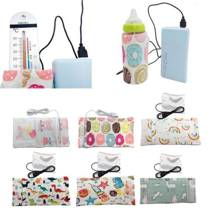 Portable USB baby bottle warmer, perfect for on-the-go feeding of milk for infants