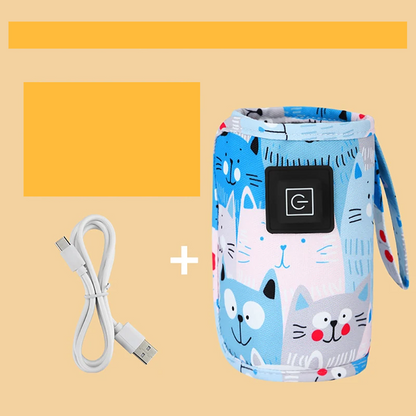Portable USB baby bottle heater, ensuring warm milk is always available for your baby.