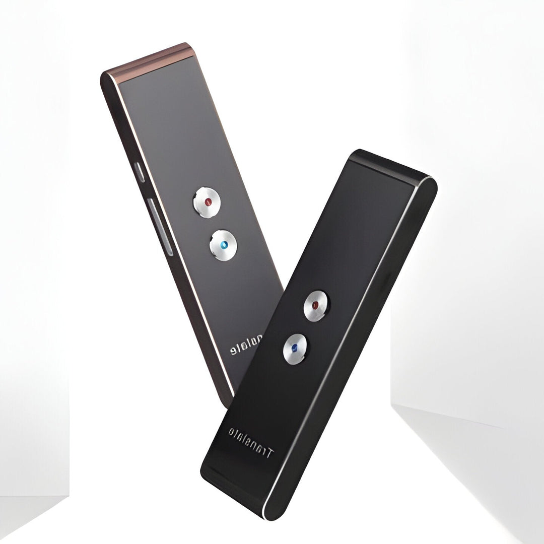 Compact digital voice translator for travel, real-time multilingual conversations & learning.