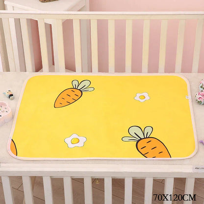 Travel-sized baby changing mat, waterproof & made from soft cotton, a must-have for parents