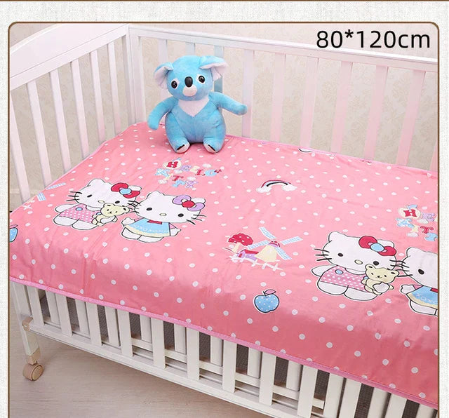 Compact waterproof changing pad, cotton surface, portable for easy diaper changes for your little one