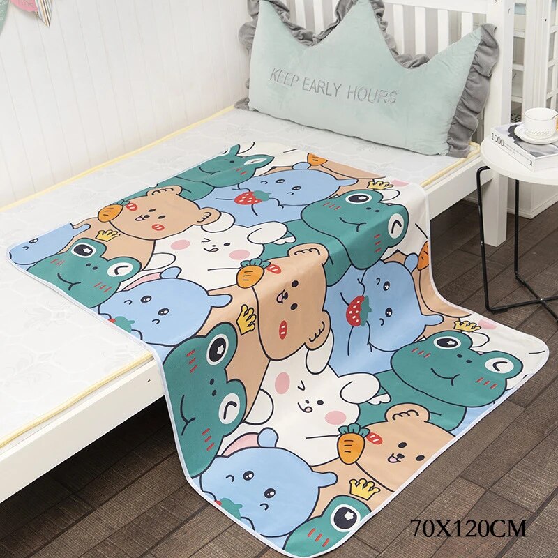 Baby travel changing mat, waterproof and reusable, ensures clean diaper changes anywhere, easily stashable