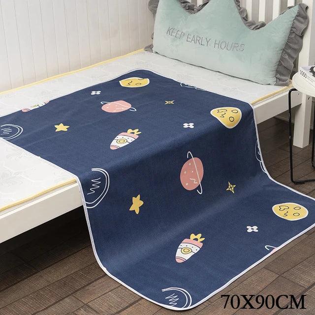Baby accessory: portable changing mat, waterproof, soft cotton for gentle diaper changes, unisex design