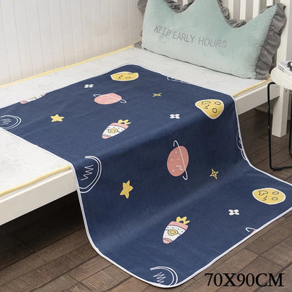 Baby accessory: portable changing mat, waterproof, soft cotton for gentle diaper changes, unisex design