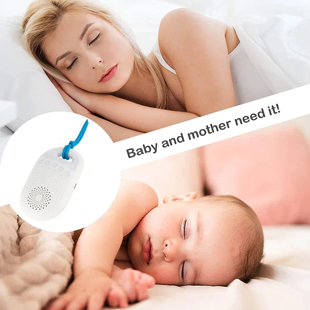 Baby sleep machine with various white noise and nature sounds for a calm nursery